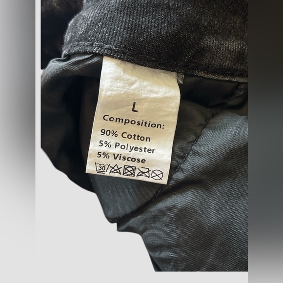 Women's Shein Straight Leg Jeans With Button Fly Dark Gray Denim Size Lg (8/10) - Picture 7 of 8